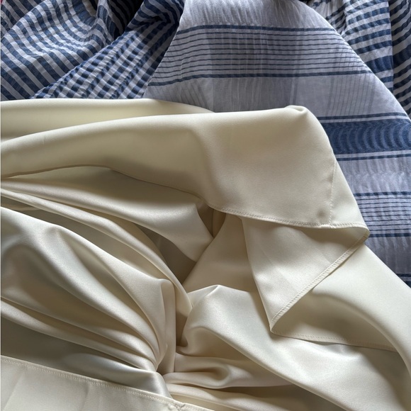 Lafayette 148 Stripe Crinkle Strapless Dress - Picture 7 of 12